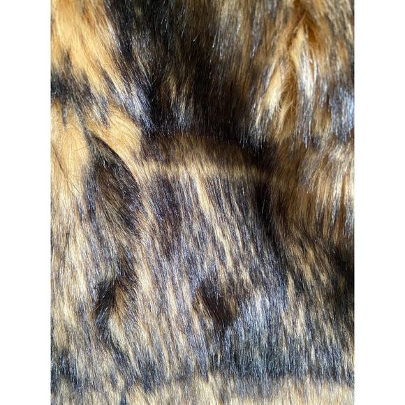 Live a‎ Little Women's  Brown Black Faux Fur Vest  Large - Picture 5 of 7